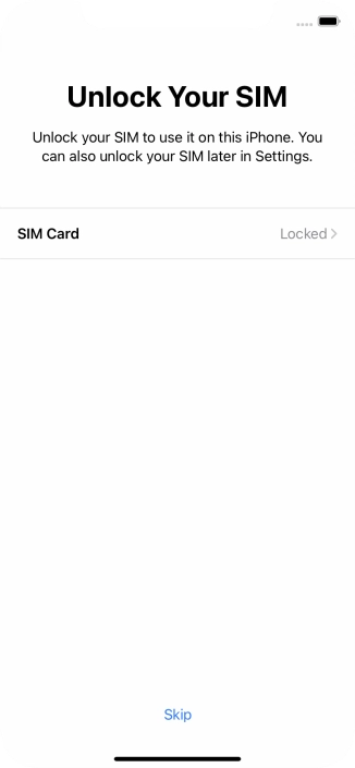 Press SIM Card.