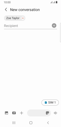 Press the SIM icon to select the required SIM. Press the SIM icon to select the required SIM.