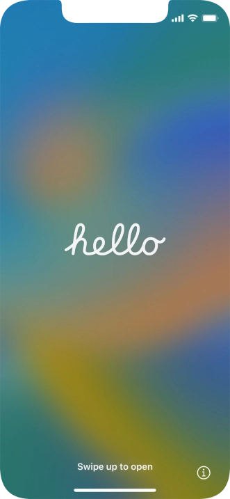 Slide your finger upwards starting from the bottom of the screen.