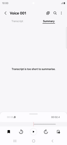 Press the Return key to save the changes.