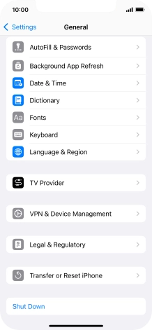 Press Transfer or Reset iPhone.