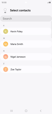 Press the field above 