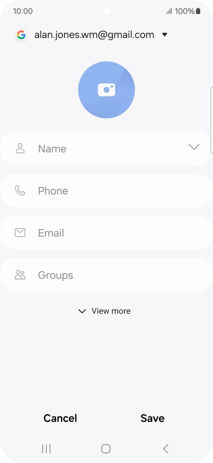 Press Name and key in the required name.