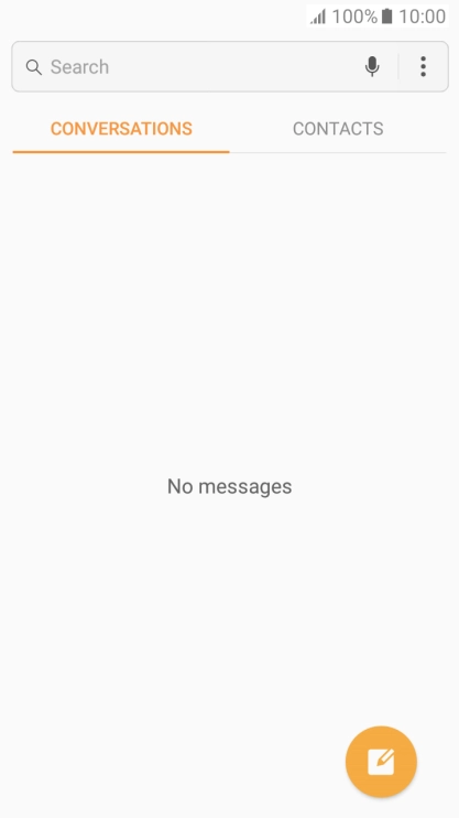 Press the menu icon. Press the menu icon.