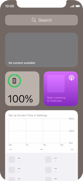 Slide your finger upwards on the screen. Slide your finger upwards on the screen.