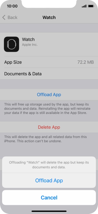 Press Offload App.
