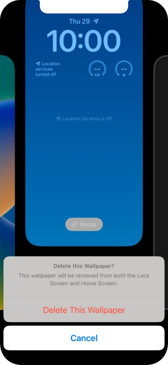 Press Delete This Wallpaper.