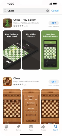 Press the required app.