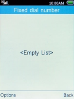 Press the Left selection key.