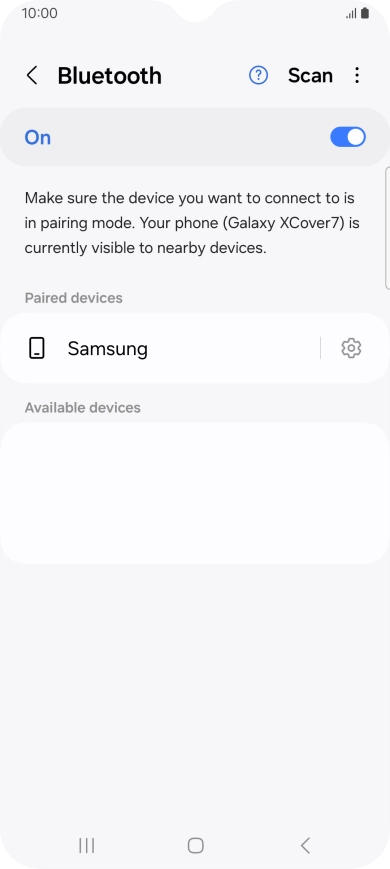 Press the Home key to return to the home screen.