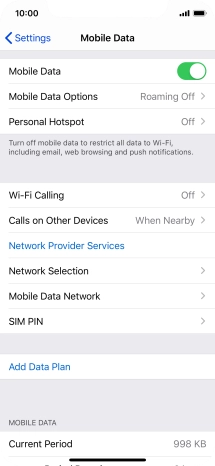 Press Mobile Data Network.
