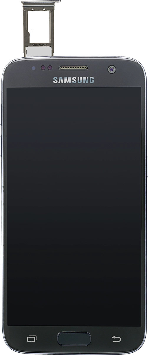 Place your SIM in the SIM holder and insert the SIM holder into your phone.