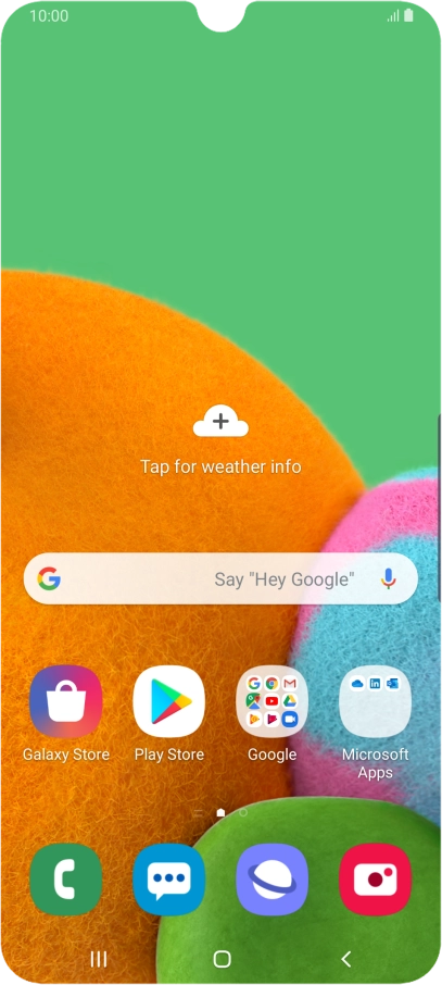 Slide two fingers downwards starting from the top of the screen.