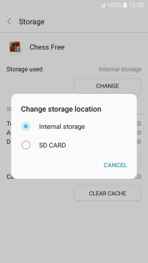 Press the name of the memory card.