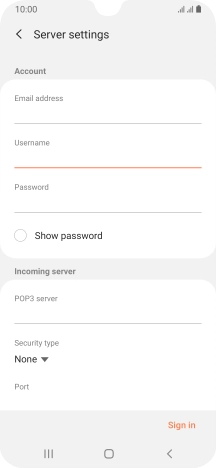 Press the field below 
