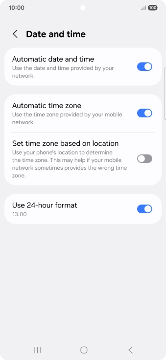 Press the Home key to return to the home screen.