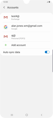 Press the Home key to return to the home screen.