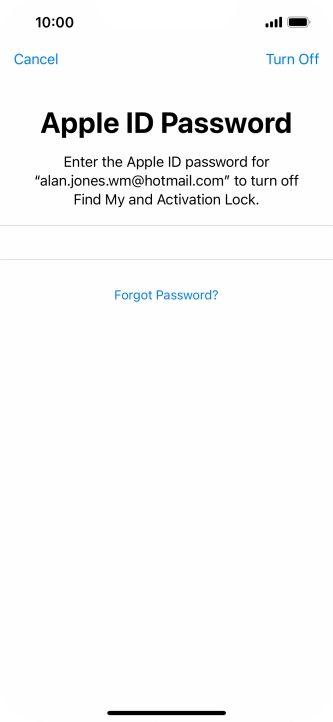 Press Turn Off. Press Turn Off.