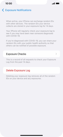 Press Delete Exposure Log.