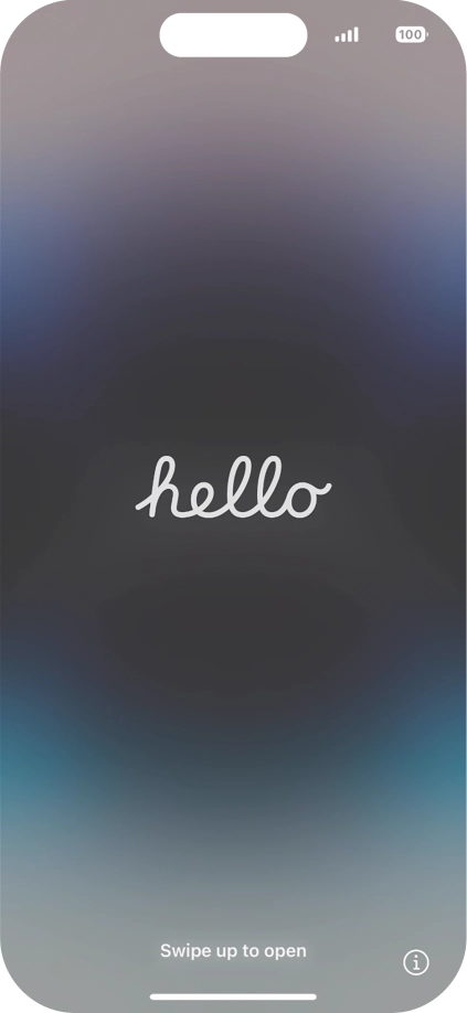 Slide your finger upwards starting from the bottom of the screen.