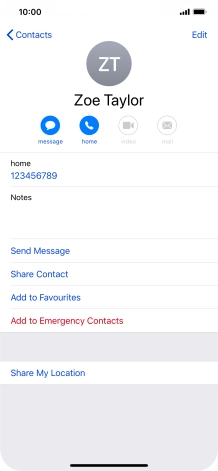 Slide your finger upwards starting from the bottom of the screen to return to the home screen.