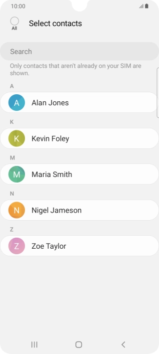 Press the field above 