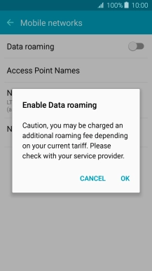 If you turn on the function, press OK.