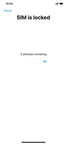 If your SIM is locked, key in your PIN and press OK.