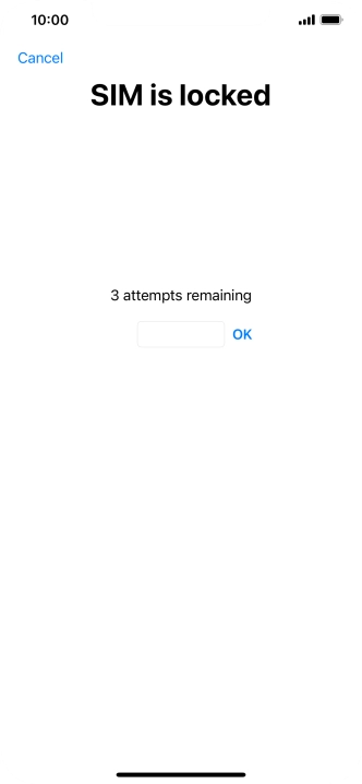 If your SIM is locked, key in your PIN and press OK.