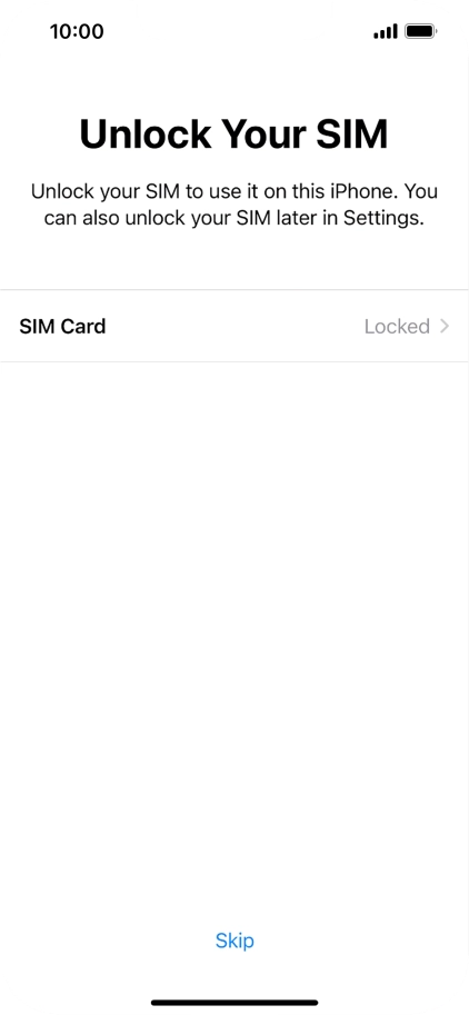Press SIM Card.