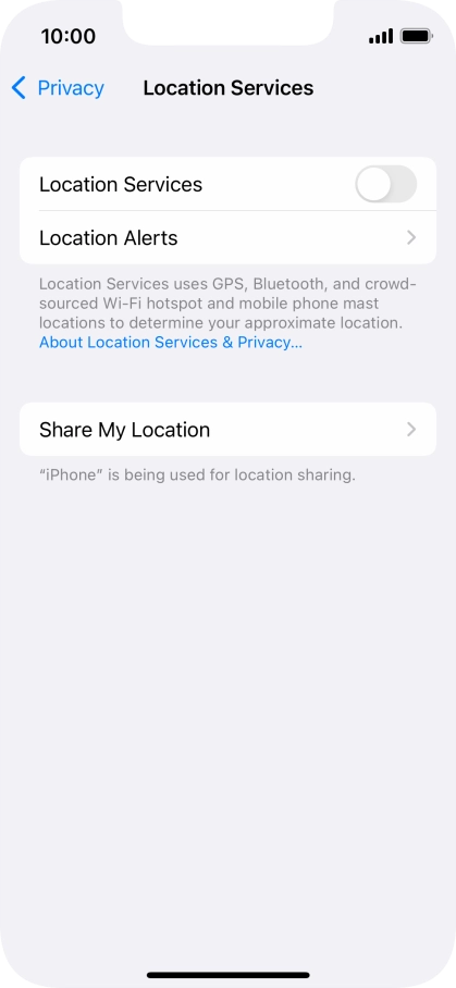 Press the indicator next to Press the indicator next to
