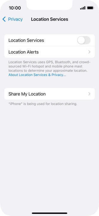 Press the indicator next to Press the indicator next to