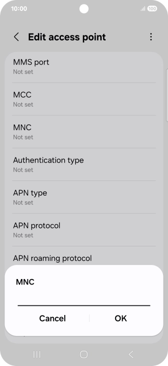 Key in 01 and press OK.