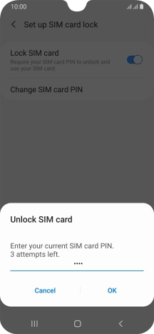 Key in your PIN and press OK.