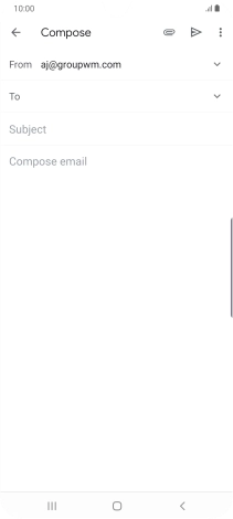 Press To and key in the first letters of the recipient's name.