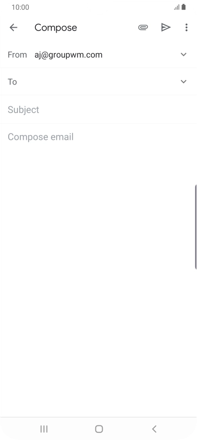 Press To and key in the first letters of the recipient's name.