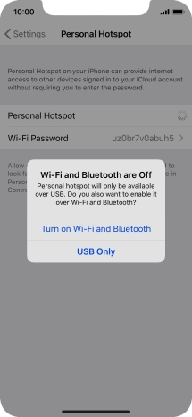 If Wi-Fi is turned off, press Turn on Wi-Fi and Bluetooth.