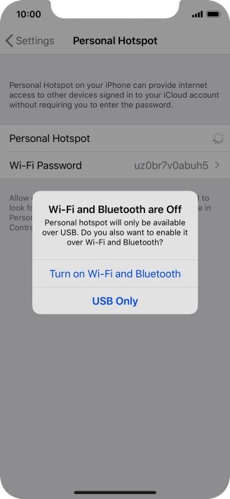 If Wi-Fi is turned off, press Turn on Wi-Fi and Bluetooth.