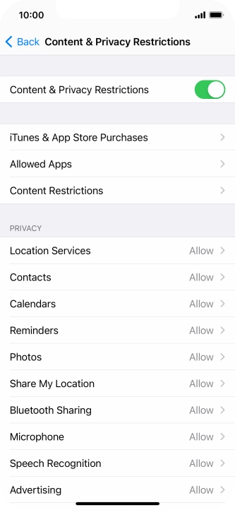 Press arrow left. Press arrow left.