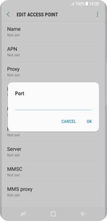 Key in 80 and press OK.