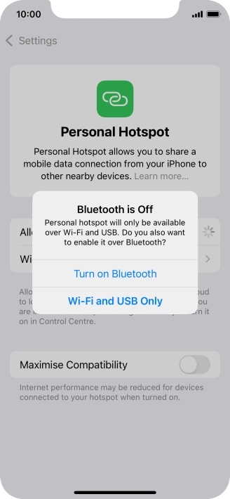 If Wi-Fi is turned on, press Wi-Fi and USB Only. If Wi-Fi is turned on, press Wi-Fi and USB Only.