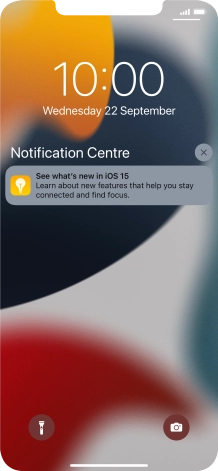 Press the required notification and follow the instructions on the screen to use the selected function.