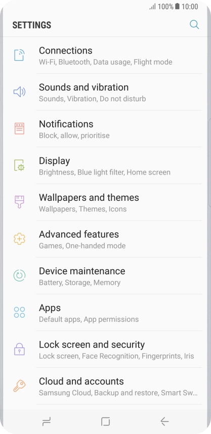 Press Lock screen and security. Press Lock screen and security.