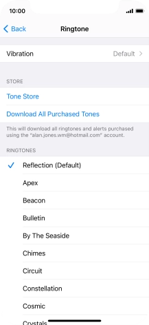 Press the required ring tones to hear them.
