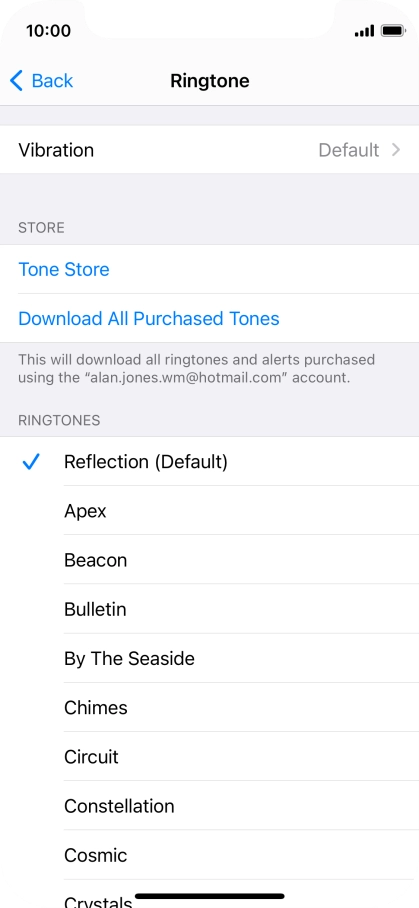 Press the required ring tones to hear them.