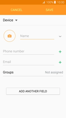 Press Name and key in the required name.