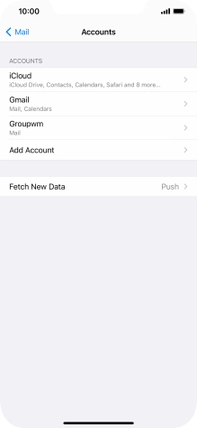 Press the required account.