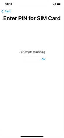 If your SIM is locked, key in your PIN and press OK.