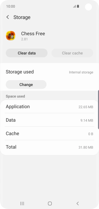 Press the Home key to return to the home screen.