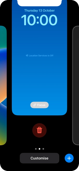 Press the delete icon.
